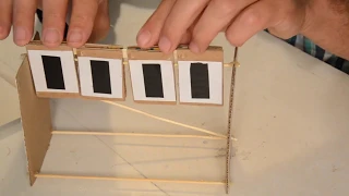 cardboard binary counter DIY