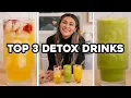 Top 3 Detox Drinks You Can Make in 5 Mins or Less Get Rid of Bloating and Lose Weight