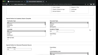 EBSCO Databases Search