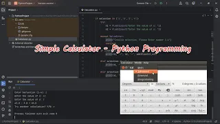 Simple Calculator using Python - PyCharm