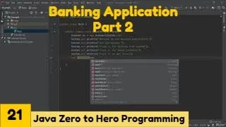 Banking Application Java 2021Complete Java MasterClass Zero to Hero Programming Udemy Course