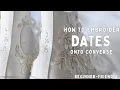 Hand Embroidered Date on Shoes Beginner-Friendly Tutorial