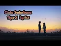 Lagu Tipe-X | Cinta Sederhana ( Lyrics )