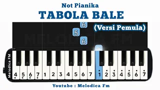 tabola bale versi pemula not pianika midi