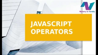 Javascript Operators web development tutorial Free online course