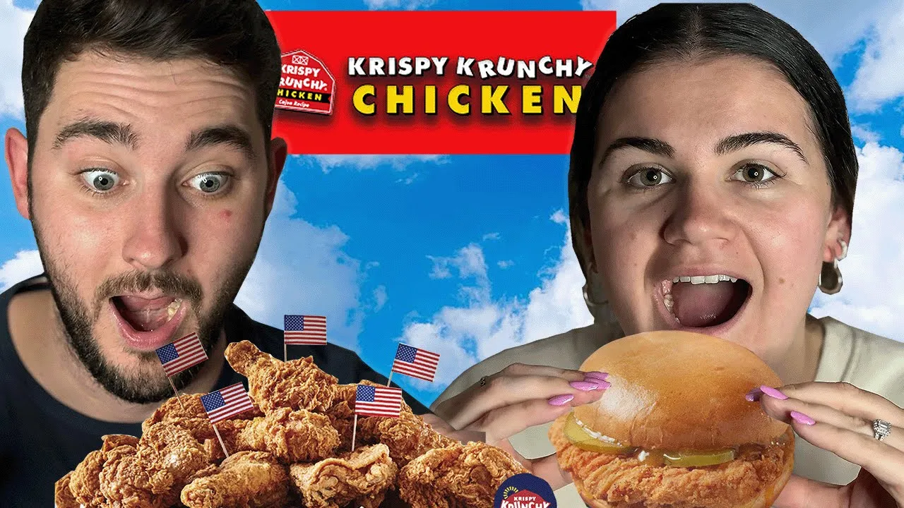 Brits Try FRIED CHICKEN in AMERICA for the first time!