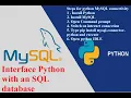 interface Class - 12 Computer Science Interface Python with an SQL database