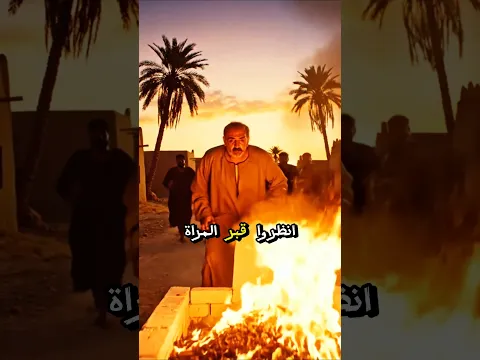 يا ناس انظروا قبر المراه التي دفناها يحترق