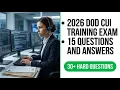 2026 DoD CUI Training Exam 15 Questions and Answers