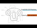 2D AutoCAD Practice drawing with annotations from scratch
