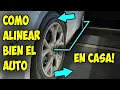 COMO ALINEAR UN AUTO SIN APARATOS NI EQUIPO FACIL