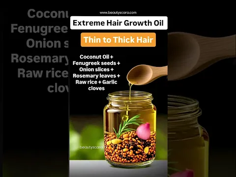 Hair Growth Oil  -Thin to Thick Hair - Long Hair & Increase Hair Volume
