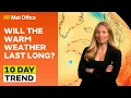10 Day Trend 2026 - Will the warm weather last