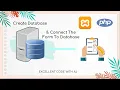 How To Create Database And Connect The Form To Database PHP EXCELLENT CODE WITH AJ