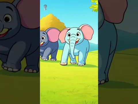 Ek Mota Hathi, ஏக் மோதா ஹாதி, Tamil Rhymes #shorts #aivideo #2danimation #trending #viral #elephant