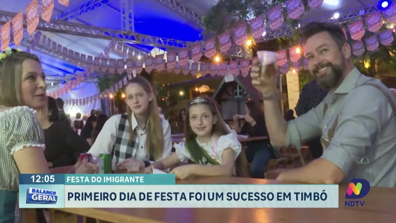 32ª Festa do Imigrante de Timbó iniciou nesta quinta-feira
