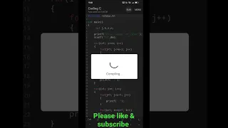 Left Arrow pattern of in c program c programming
