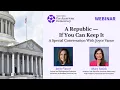 A Republic If You Can Keep It A Special Conversation With Joyce Vance TFAD Webinar
