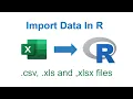 R programming Import csv xls or xlsx data