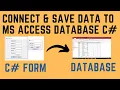 Connect and insert data to ms access database using c C save data to database Urdu Hindi