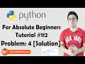 Python Problem 5 Solution Python Tutorials For Absolute Beginners In Hindi