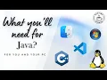 Prerequisites for Learning Java for Beginners