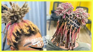 Half up Half W Loc Petals