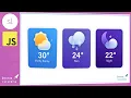 3D Parallax Effect Weather App Demo Using Tilt JS Articulate Storyline 360 Project Demo