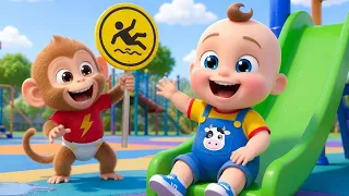 Playground Safety Song | Safety Song with Baby Monkey | Kids Songs & Nursery Rhymes