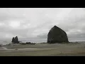 LIVE Beautiful view of Cannon Beach Oregon