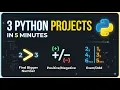 3 Python Projects for Beginners in 5 Minutes Master If-Else Logic