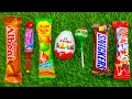 Download Lagu ASMR Most Popular Candys / some lots of colorful rainbow lollipop candy / unpacking chocolate eat