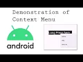 Android ContextMenu Tutorial Add Long Press Menu in Android Studio
