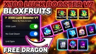 TUTORIAL Blox Fruits Luck Booster V7 Script UNLI SPIN BYPASS SPIN FREE DRAGON