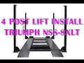 Triumph NSS-8XLT - Timelapse 4 Post Lift Install