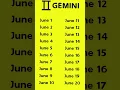 zodiac signs for june
