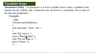 38 Parameter Scope php