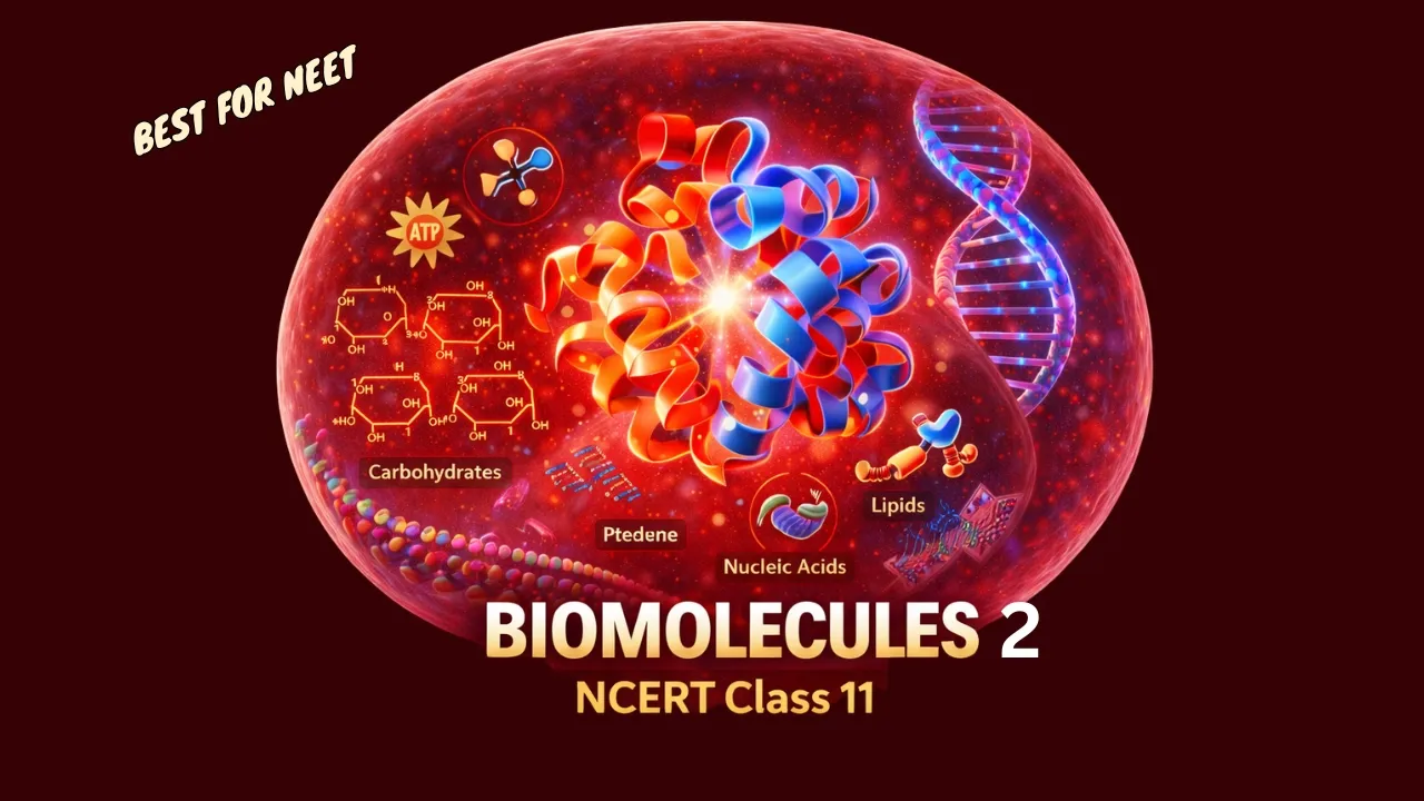Biomolecules One Shot Lecture 2 | 3d Animation | NCERT Class 11 | Biology | Best for NEET