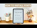 How to Install Fonts on iPad iFont DaFont Tutorial
