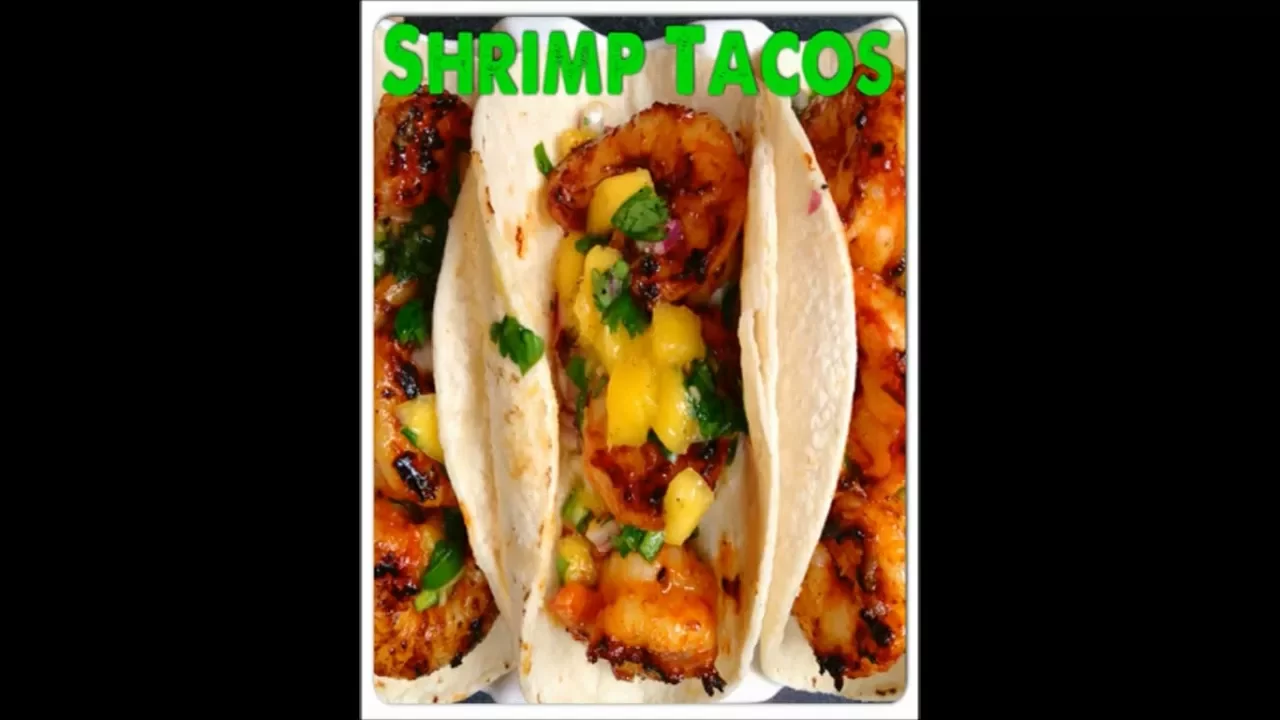 SHRIMP TACOS RECIPE- HOW TO MAKE SHRIMP TACOS WITH KOREAN SAUCE AND MANGO SALSA (FAST AND EASY)!