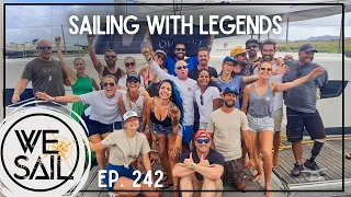 WE Sail with Legends at the Odyssey Sailing festival | Episode 242 #sailing #bvi #regatta #travel