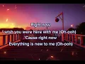 Right Now - One Direction ( right now i wish you were here with me)