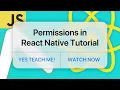 Permissions in React Native for absolute beginners