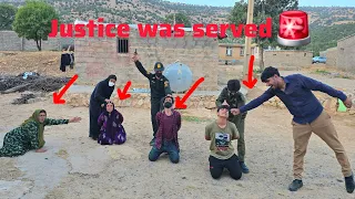 justice was served the police arrested the criminal men and women