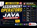 Assignment Operators in Java Explained in Hindi Java Tutorial for Beginners