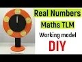 real numbers maths tlm working project model for exhibition - maths tlm model