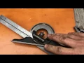 Protractor head combo square usage