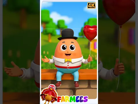 Humpty Dumpty Canción para niños #kidsshorts #nurseryrhymes #divertente #forkids #aprender