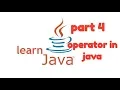 operators in java Java icse Hindi tutorial
