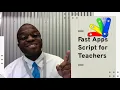 Fast Apps Script for Teachers Variables